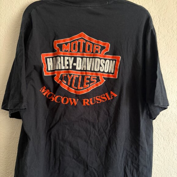 VTG Harley-Davidson Moscow Biker T-Shirt - Picture 3 of 3